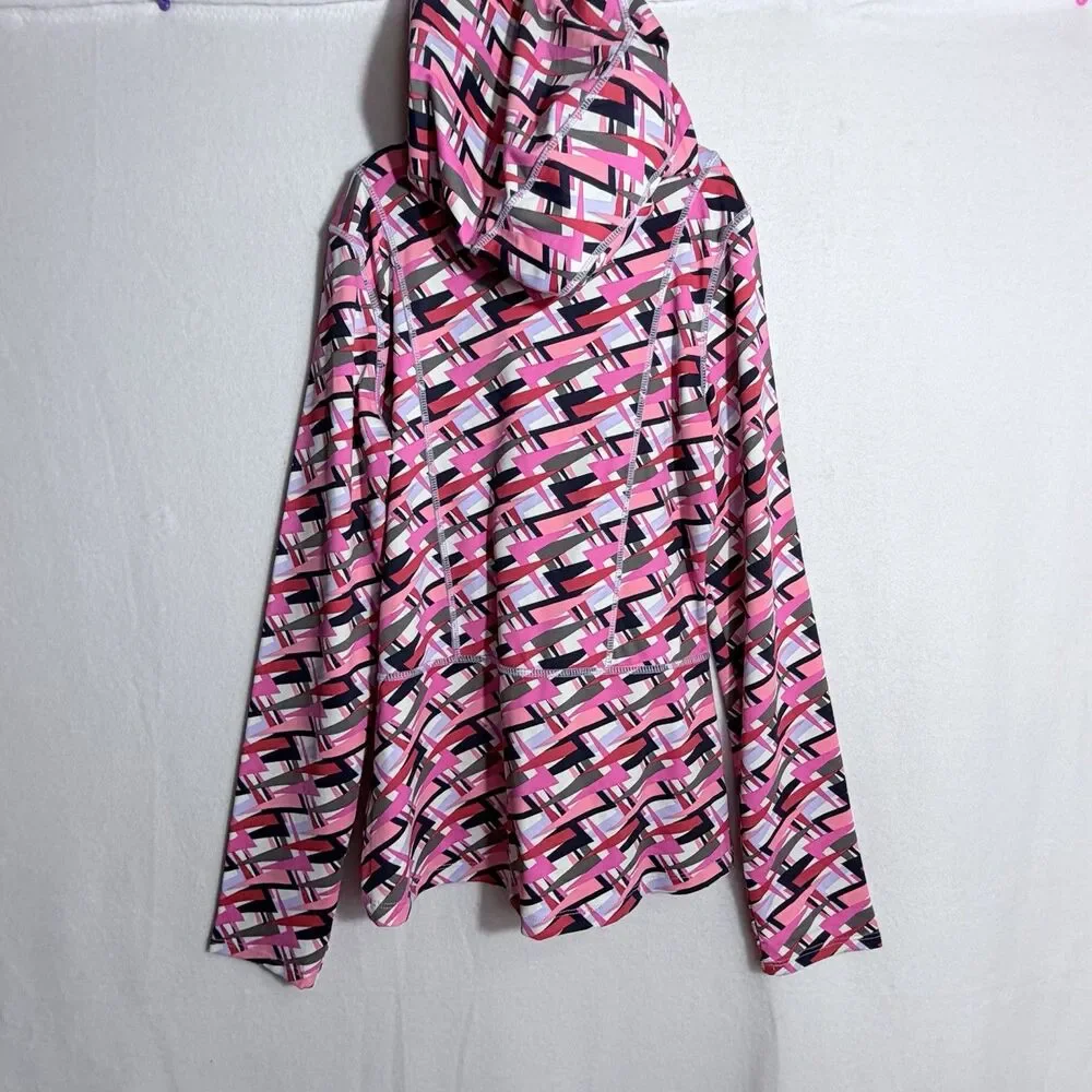 NEW American Girl Feeling Fierce Print Zip Up Hooded Jacket Size M 10-12